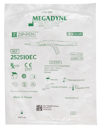 Megadyne Zip-Pen smoke evacuation pencil - One case of 20