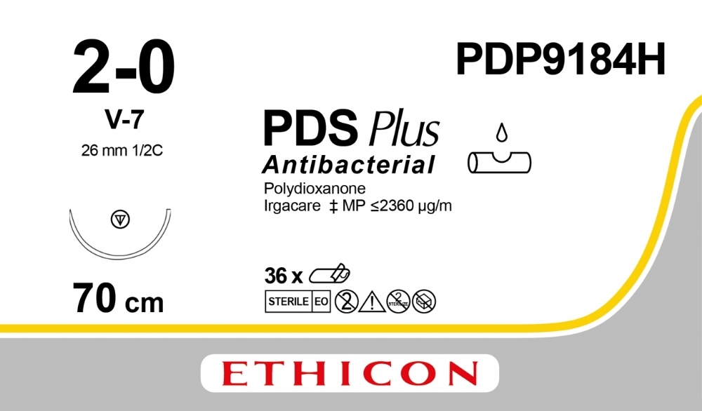 PDP9184H - PDS Plus Antibacterial (polydioxanone) Suture