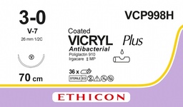 VCP998H - COATED VICRYL Plus Antibacterial (polyglactin 910) Suture