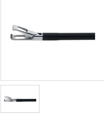 Babcock Jaw Laparoscopy forceps with fixed lower jaw and movable upper jaw